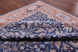 Blue Fine Serapi Handmade 100% Silk Rug - 8' 10" X 12' 0" - Golden Nile