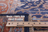 Fine Serapi Hand Knotted Silk Rug - 7' 9" X 10' - Golden Nile