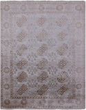 Fine Serapi Hand Knotted 100% Silk Rug - 7' 11" X 10' 2" - Golden Nile