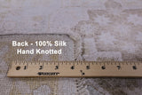 Fine Serapi Hand Knotted 100% Silk Rug - 7' 11" X 10' 2" - Golden Nile