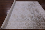 Fine Serapi Hand Knotted 100% Silk Rug - 7' 11" X 10' 2" - Golden Nile