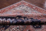 Blue Fine Serapi Hand Knotted 100% Silk Rug - 9' 10" X 13' 10" - Golden Nile
