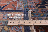Fine Serapi Hand Knotted Silk Rug - 11' 10" X 15' 1" - Golden Nile