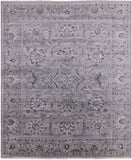 Grey Persian Hand-Knotted Wool Rug - 8' 3" X 9' 10" - Golden Nile