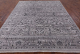 Grey Persian Hand-Knotted Wool Rug - 8' 3" X 9' 10" - Golden Nile