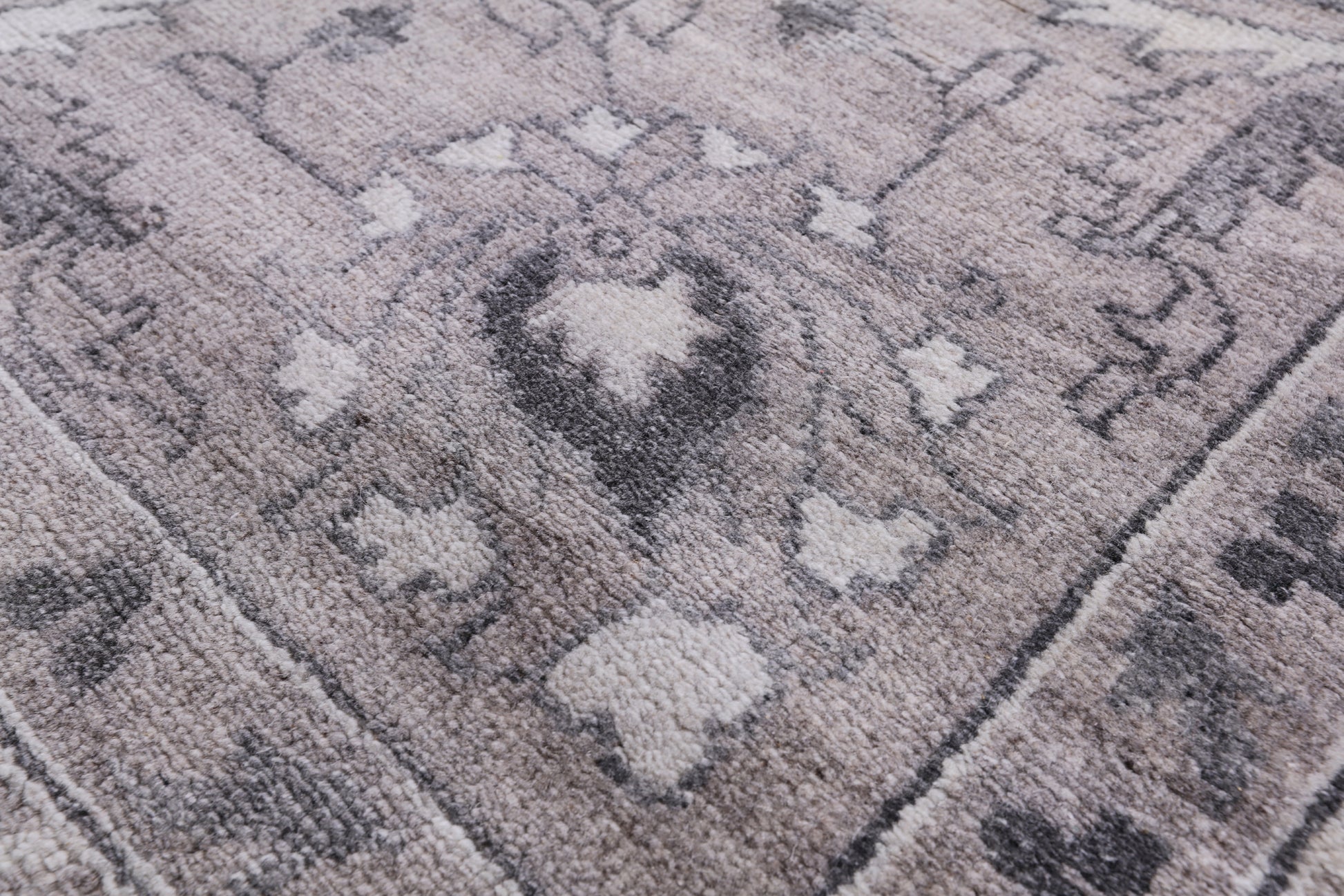 Grey Persian Hand-Knotted Wool Rug - 8' 3" X 9' 10" - Golden Nile