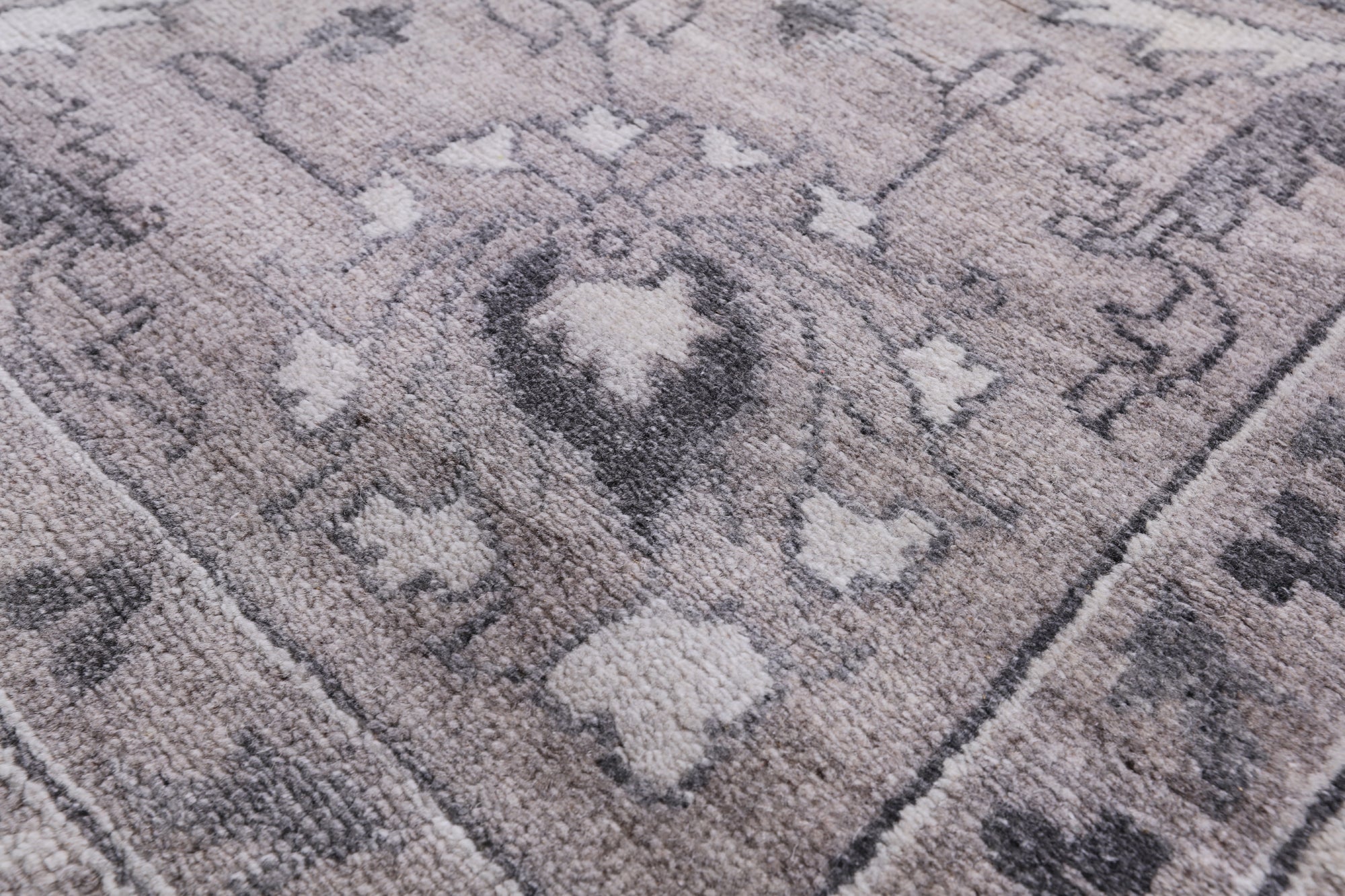 Grey Persian Hand-Knotted Wool Rug - 8' 3" X 9' 10" - Golden Nile