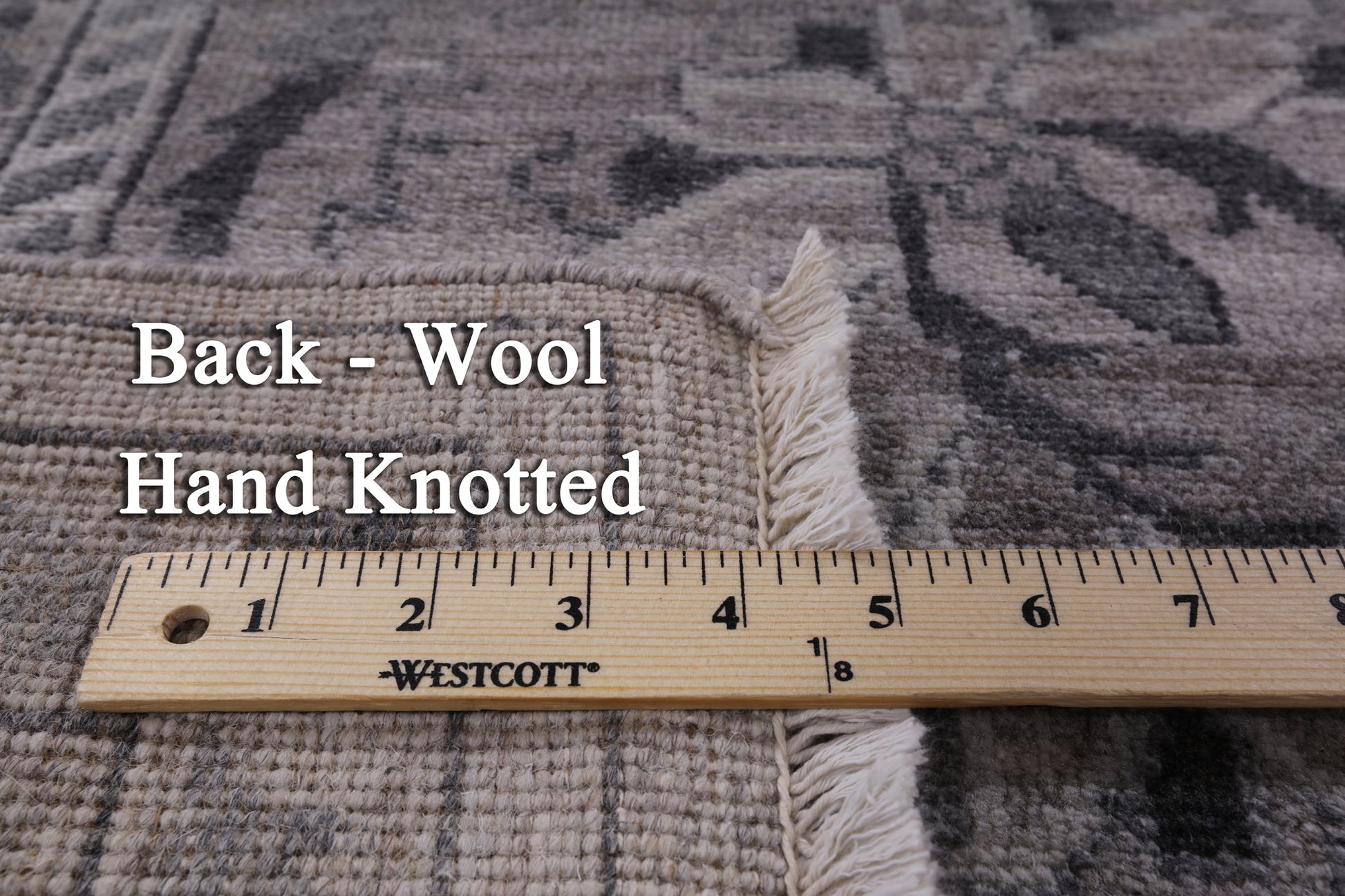Grey Persian Hand-Knotted Wool Rug - 8' 3" X 9' 10" - Golden Nile
