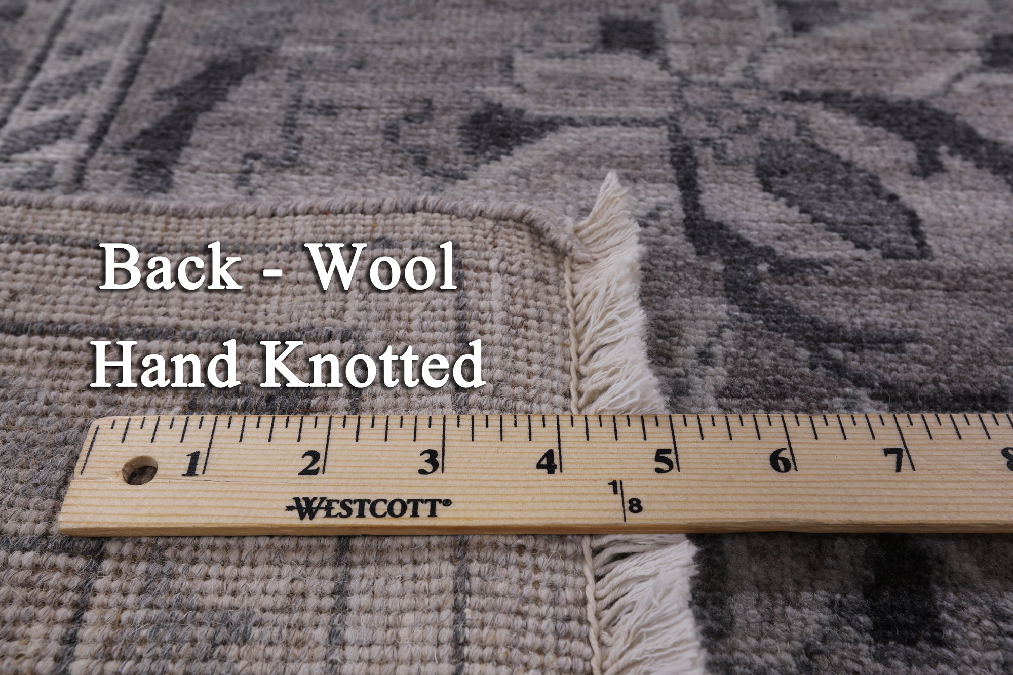 Grey Persian Hand-Knotted Wool Rug - 8' 3" X 9' 10" - Golden Nile