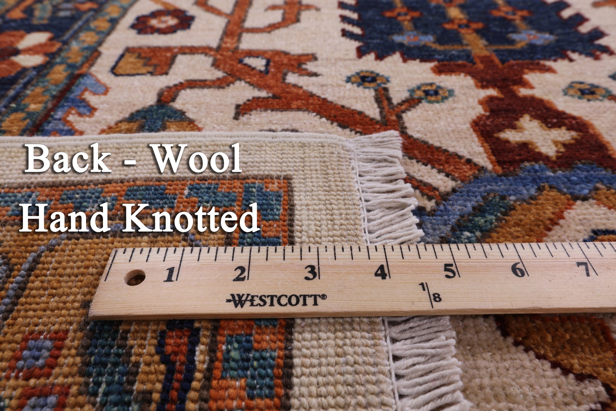 Ivory Cypress Tree Hand Knotted Wool Rug - 10' 0" X 14' 1" - Golden Nile