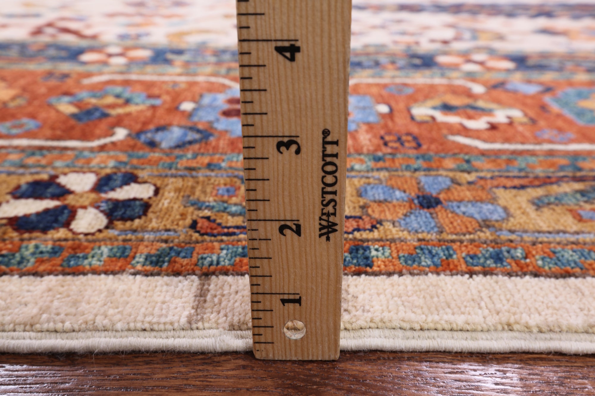 Ivory Cypress Tree Hand Knotted Wool Rug - 10' 0" X 14' 1" - Golden Nile