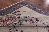 Ivory William Morris Hand Knotted Wool Rug - 7' 10" X 10' 1" - Golden Nile