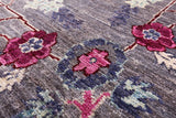 Ivory William Morris Hand Knotted Wool Rug - 7' 10" X 10' 1" - Golden Nile
