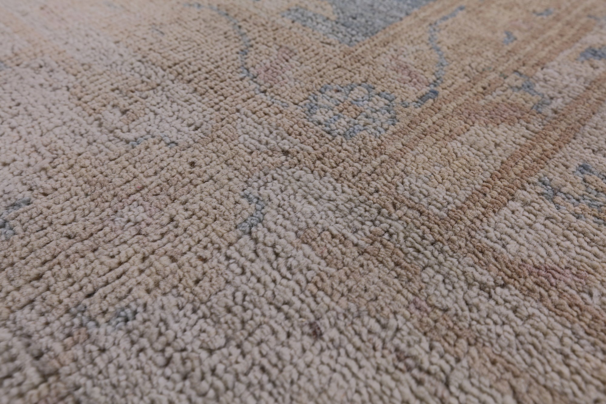 Blue Peshawar Handmade Wool Rug - 6' 1" X 8' 10" - Golden Nile