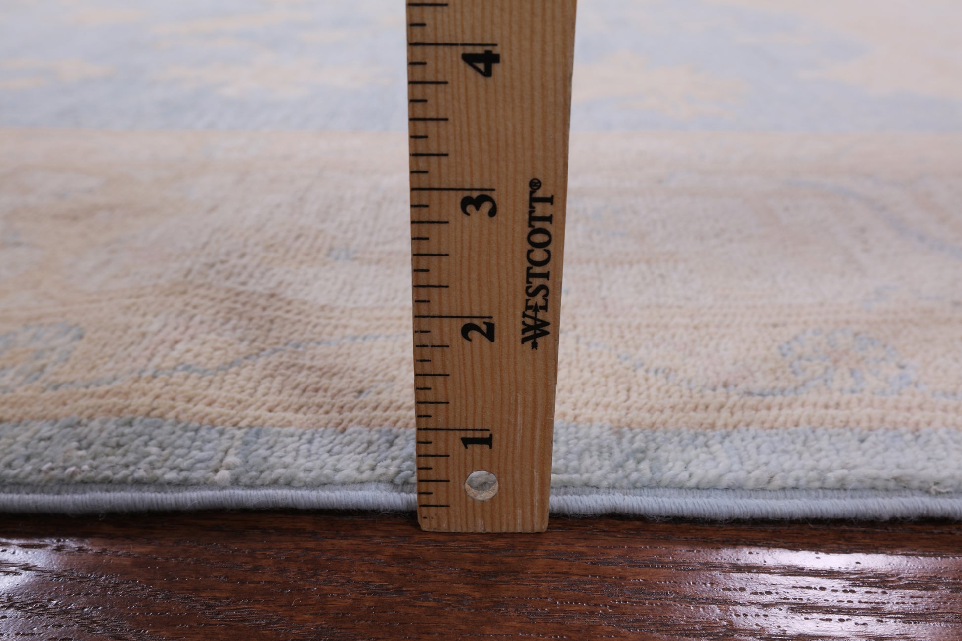 Blue Peshawar Handmade Wool Rug - 6' 1" X 8' 10" - Golden Nile