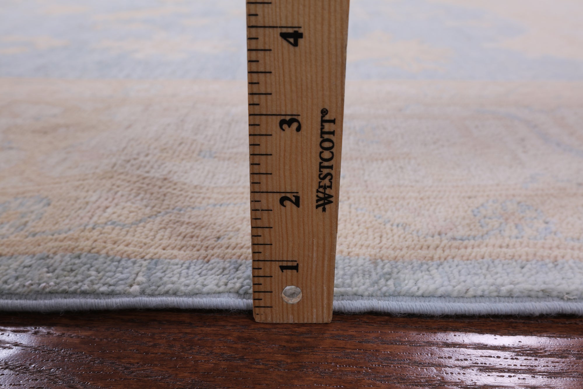 Blue Peshawar Handmade Wool Rug - 6' 1" X 8' 10" - Golden Nile