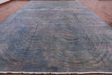 Full Pile Overdyed Hand Knotted Wool Rug - 11' 10" X 17' 6" - Golden Nile