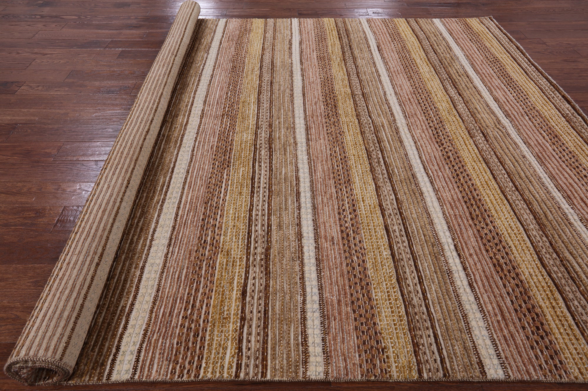 Persian Gabbeh Hand Knotted Wool Rug - 7' 9" X 10' 3" - Golden Nile