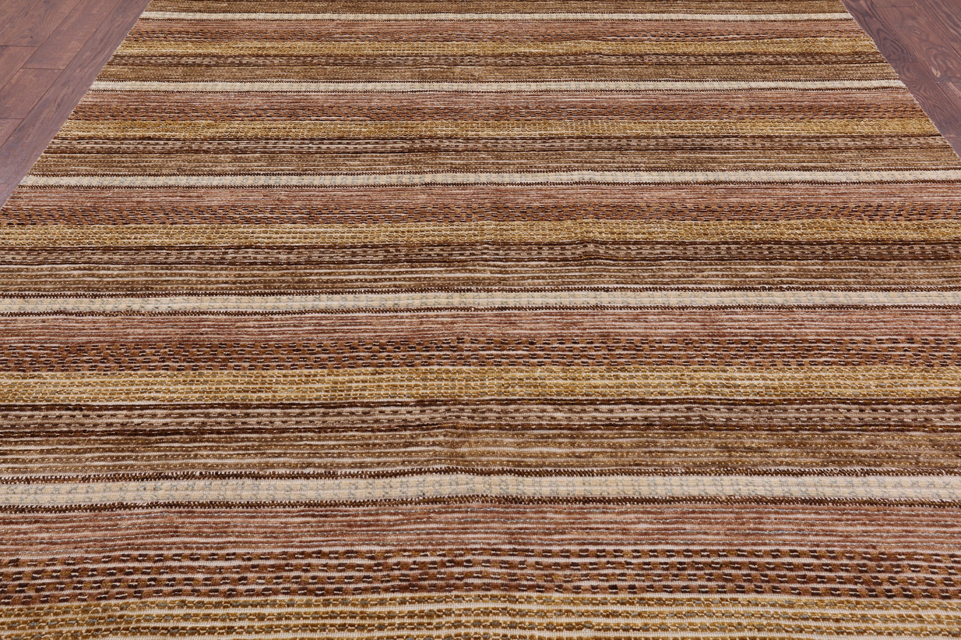 Persian Gabbeh Hand Knotted Wool Rug - 7' 9" X 10' 3" - Golden Nile