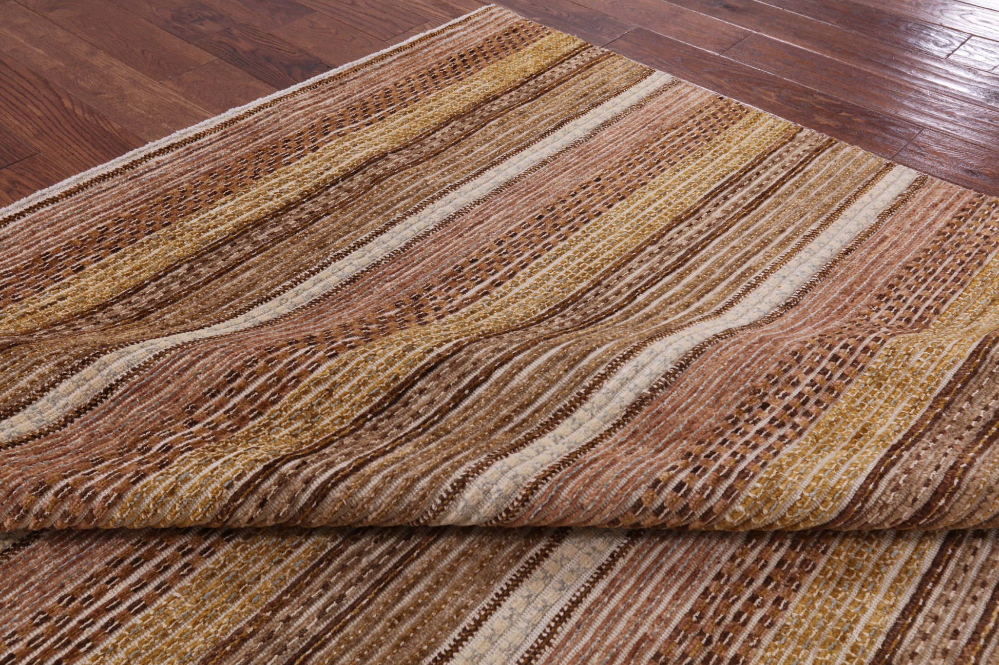 Persian Gabbeh Hand Knotted Wool Rug - 7' 9" X 10' 3" - Golden Nile