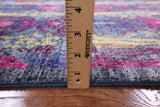 Square William Morris Hand Knotted Wool Rug - 5' 3" X 5' 3" - Golden Nile