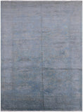 Overdyed Full Pile Hand Knotted Wool Rug - 9' 1" X 12' 5" - Golden Nile