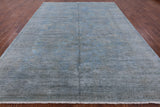 Overdyed Full Pile Hand Knotted Wool Rug - 9' 1" X 12' 5" - Golden Nile
