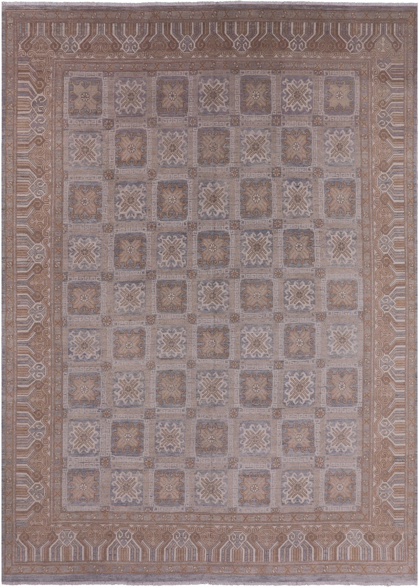 Traditional Hand Knotted Rug - 9' 9" X 13' 7" - Golden Nile