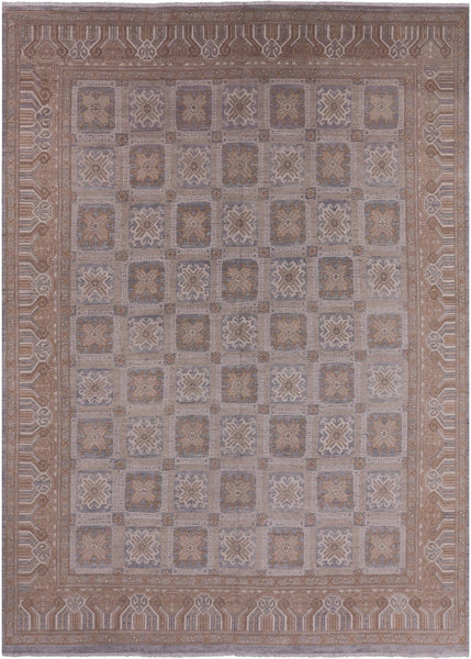 Traditional Hand Knotted Rug - 9' 9" X 13' 7" - Golden Nile
