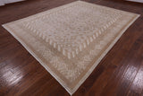 Traditional Handmade Rug - 9' 1" X 11' 3" - Golden Nile