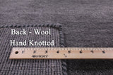 Grey Square Persian Gabbeh Handmade Wool Rug - 9' 0" X 9' 0" - Golden Nile