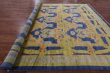 William Morris Handmade Wool Rug - 11' 9" X 16' 1" - Golden Nile