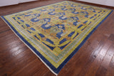 William Morris Handmade Wool Rug - 11' 9" X 16' 1" - Golden Nile