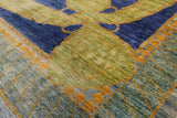 William Morris Handmade Wool Rug - 11' 9" X 16' 1" - Golden Nile