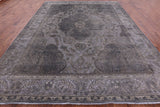 Grey Persian Overdyed Handmade Wool Rug - 9' 8" X 12' 5" - Golden Nile