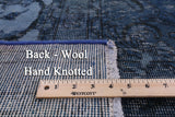 Blue Persian Overdyed Handmade Wool Rug - 9' 5" X 12' 1" - Golden Nile