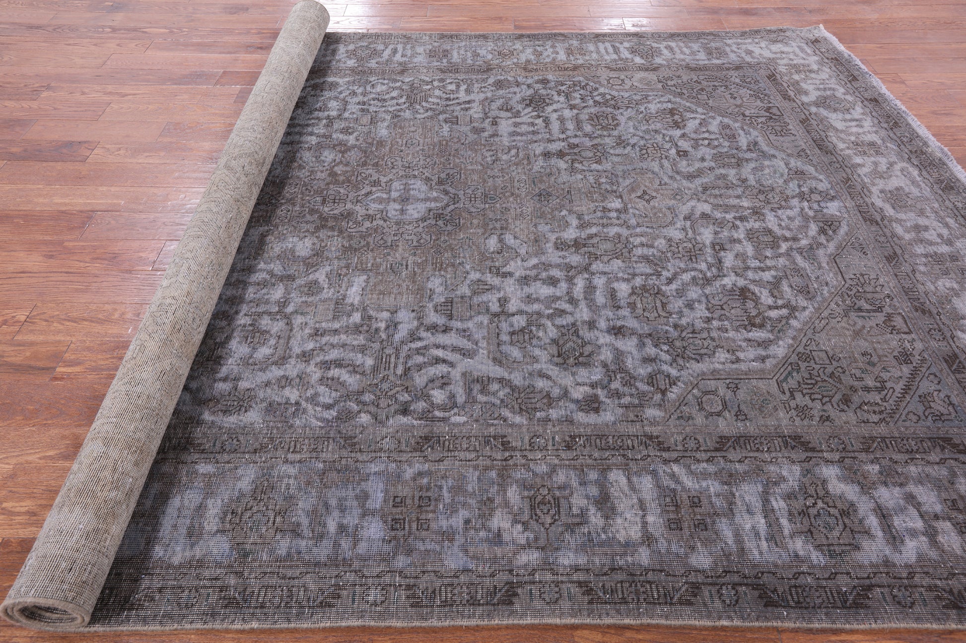 Persian Overdyed Hand Knotted Wool Rug - 7' 10" X 11' 2" - Golden Nile
