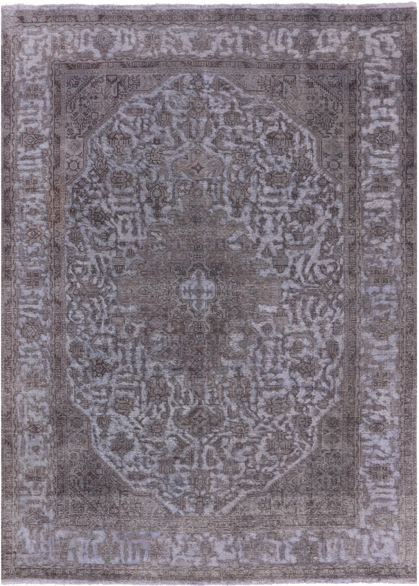 Persian Overdyed Hand Knotted Wool Rug - 7' 10" X 11' 2" - Golden Nile