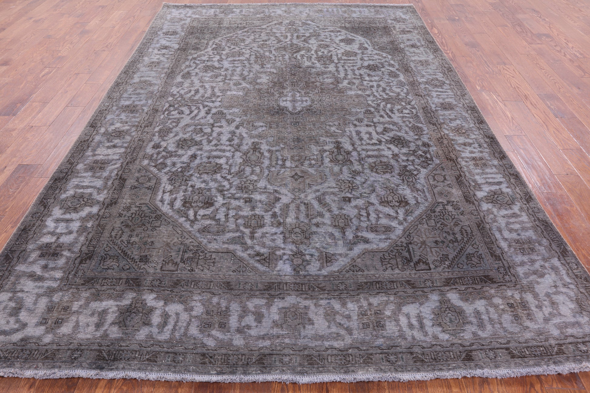 Persian Overdyed Hand Knotted Wool Rug - 7' 10" X 11' 2" - Golden Nile