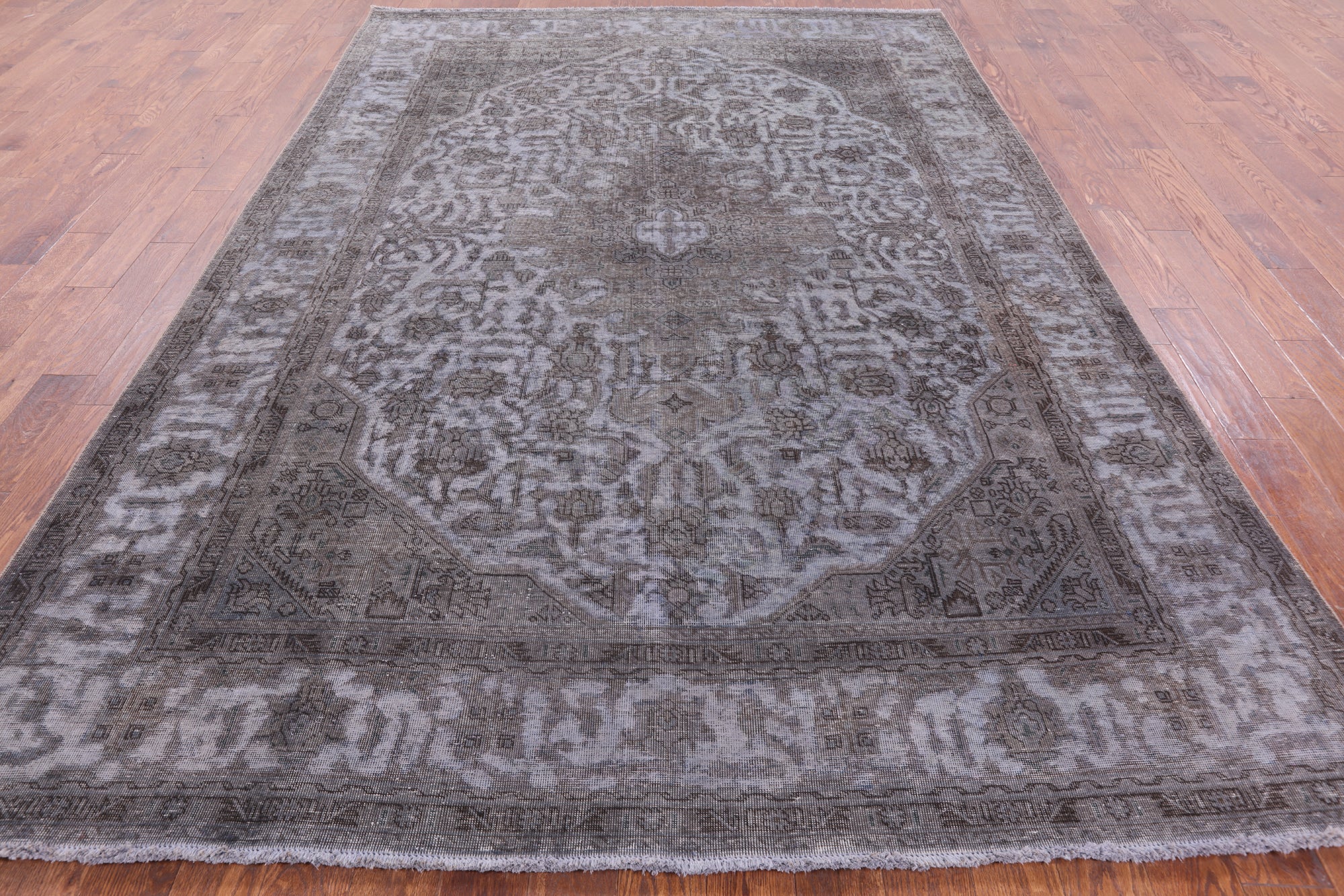 Persian Overdyed Hand Knotted Wool Rug - 7' 10" X 11' 2" - Golden Nile