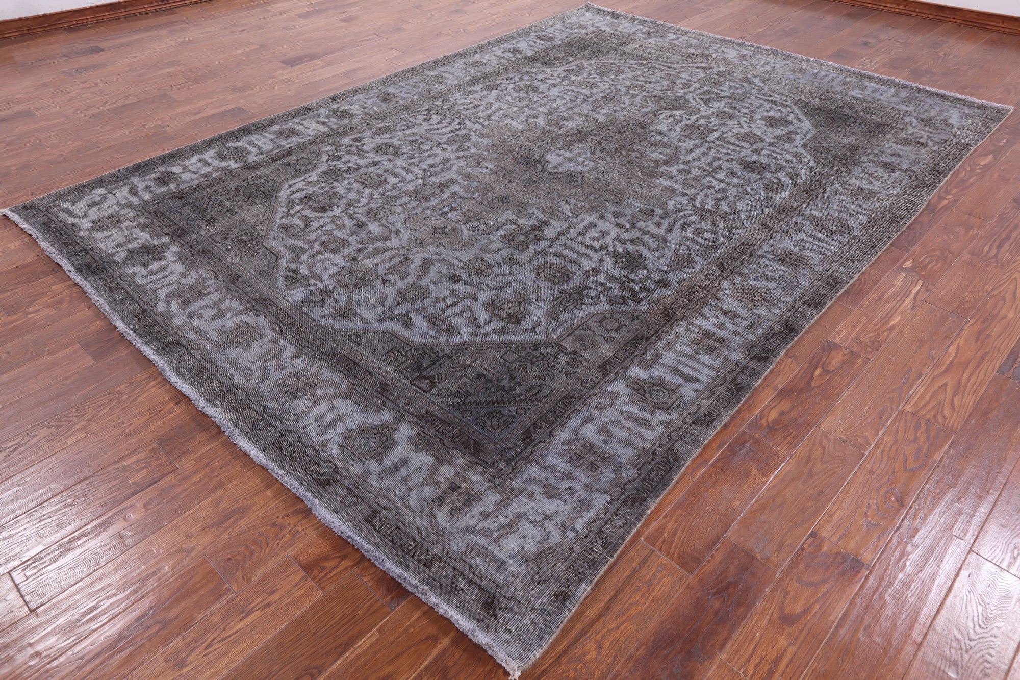 Persian Overdyed Hand Knotted Wool Rug - 7' 10" X 11' 2" - Golden Nile