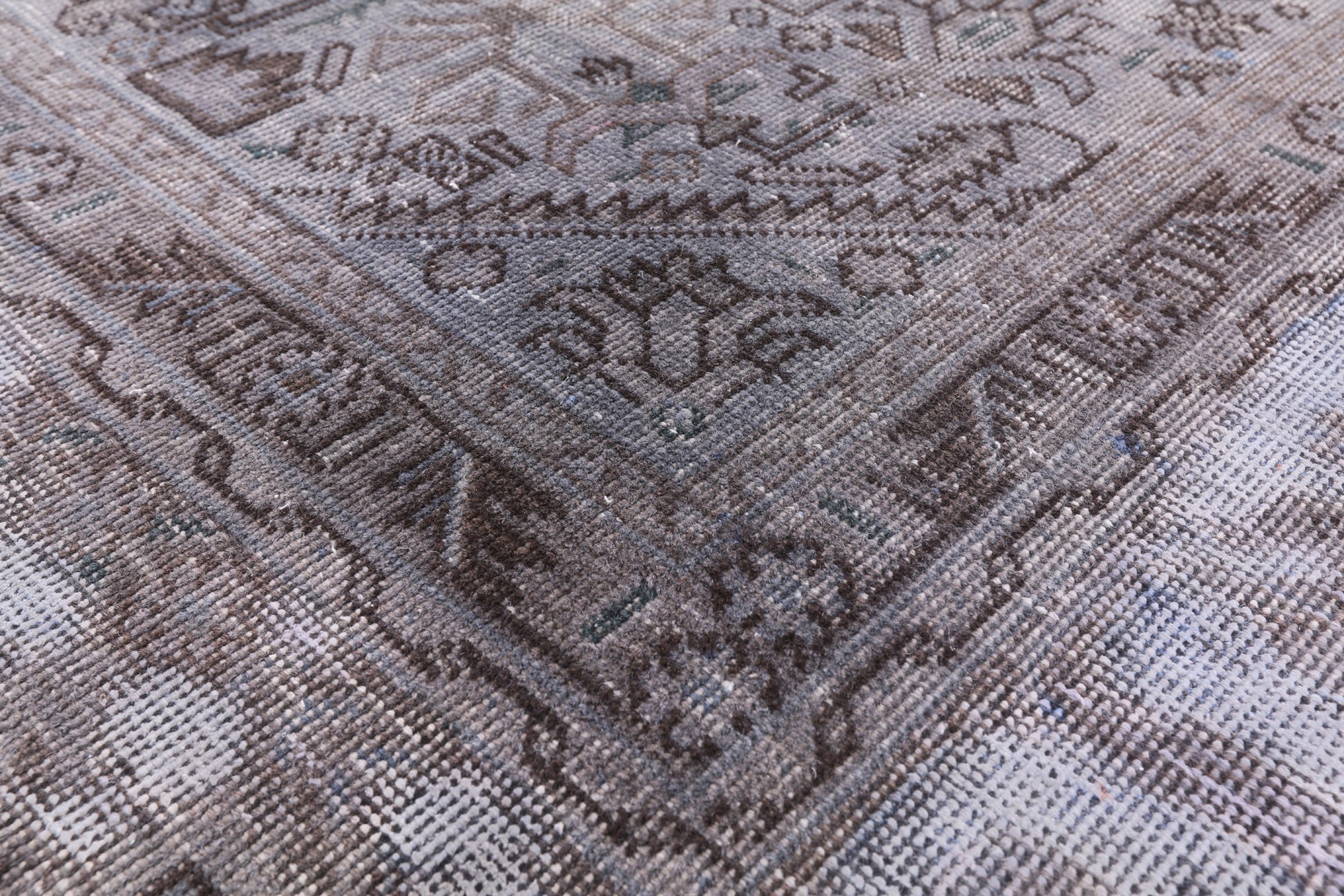 Persian Overdyed Hand Knotted Wool Rug - 7' 10" X 11' 2" - Golden Nile