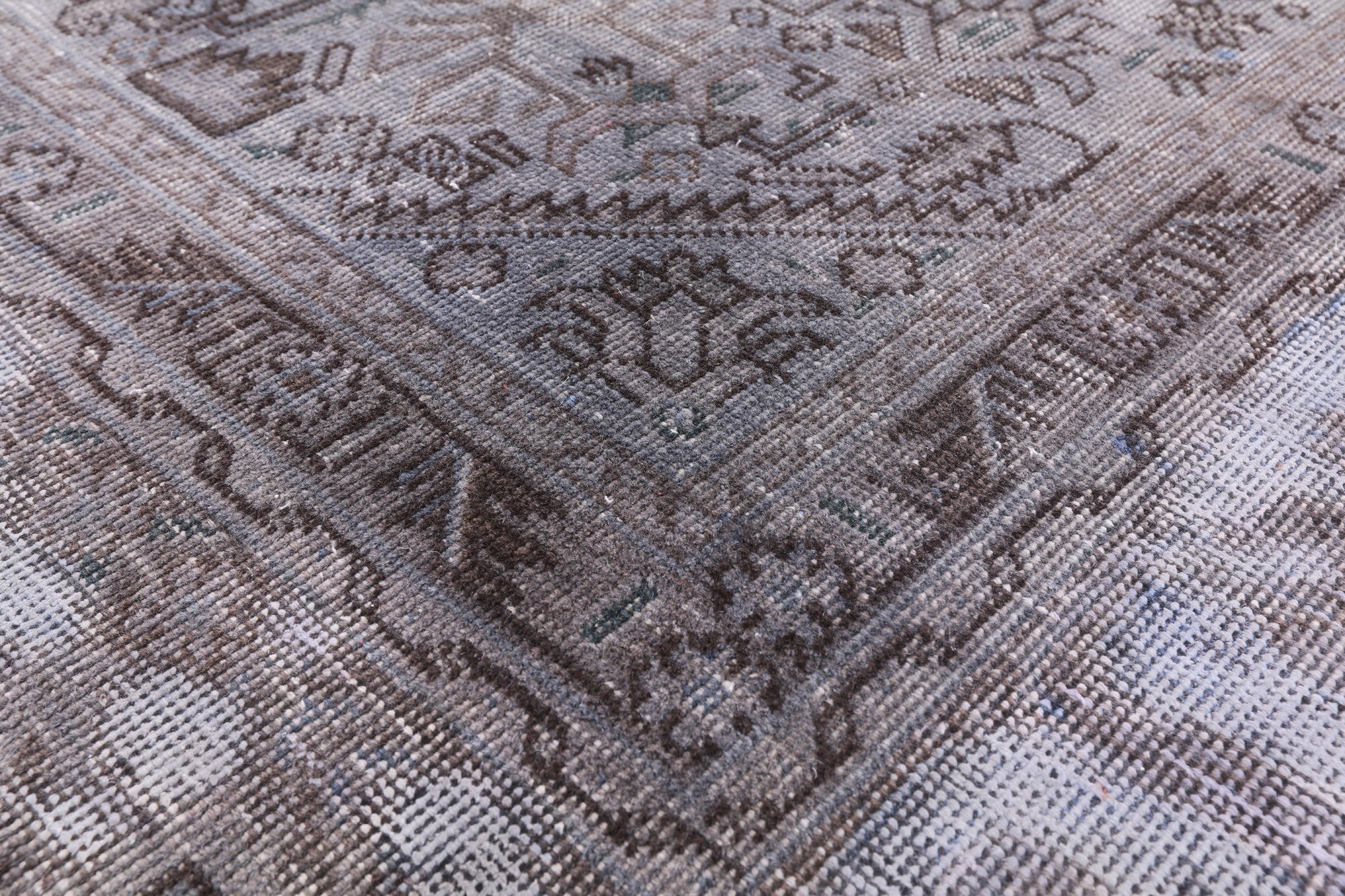 Persian Overdyed Hand Knotted Wool Rug - 7' 10" X 11' 2" - Golden Nile