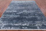 Contemporary Hand Knotted Wool & Silk Rug - 7' 10" X 9' 10" - Golden Nile