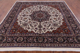 Square Persian Mashad Area Rug - 8' 2" X 8' 4" - Golden Nile
