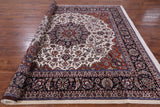 Square Persian Mashad Area Rug - 8' 2" X 8' 4" - Golden Nile