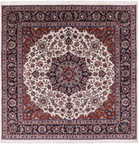 Square Persian Mashad Area Rug - 8' 2" X 8' 4" - Golden Nile
