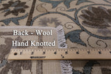 Ivory William Morris Hand Knotted Rug - 8' 3" X 10' 4" - Golden Nile