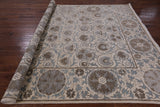 Ivory William Morris Hand Knotted Rug - 8' 3" X 10' 4" - Golden Nile