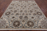 Ivory William Morris Hand Knotted Rug - 8' 3" X 10' 4" - Golden Nile